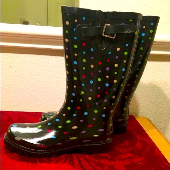 Merona Shoes - Polka Dot Rain Boots